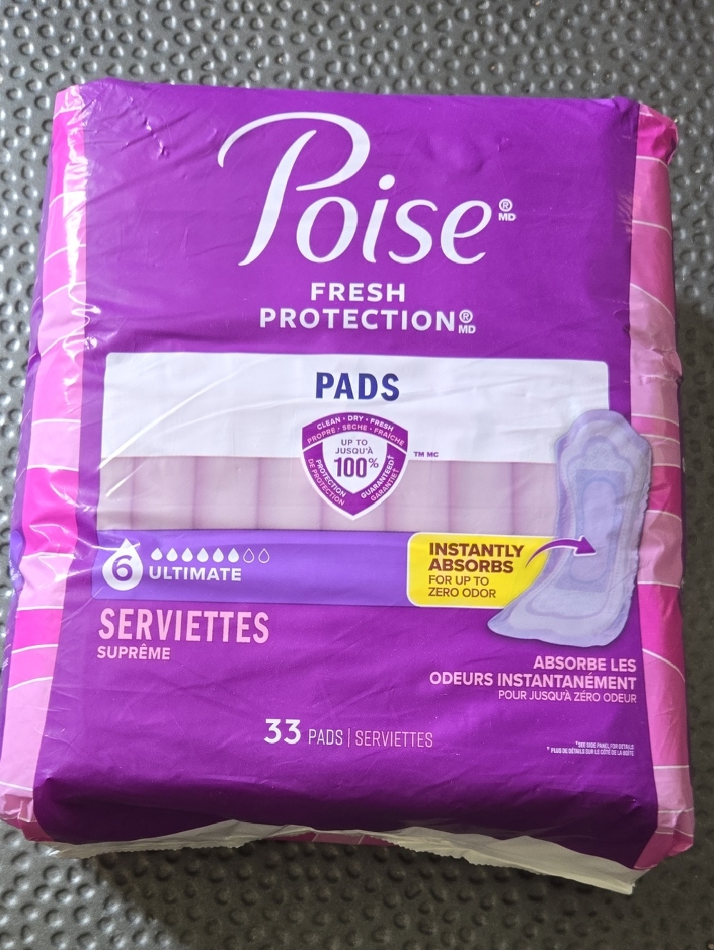 New-Poise Fresh Protection Pads  (33count)